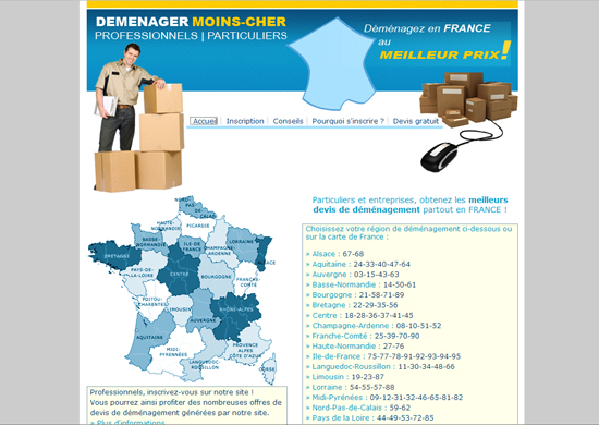 Aperçu de cette création de site internet